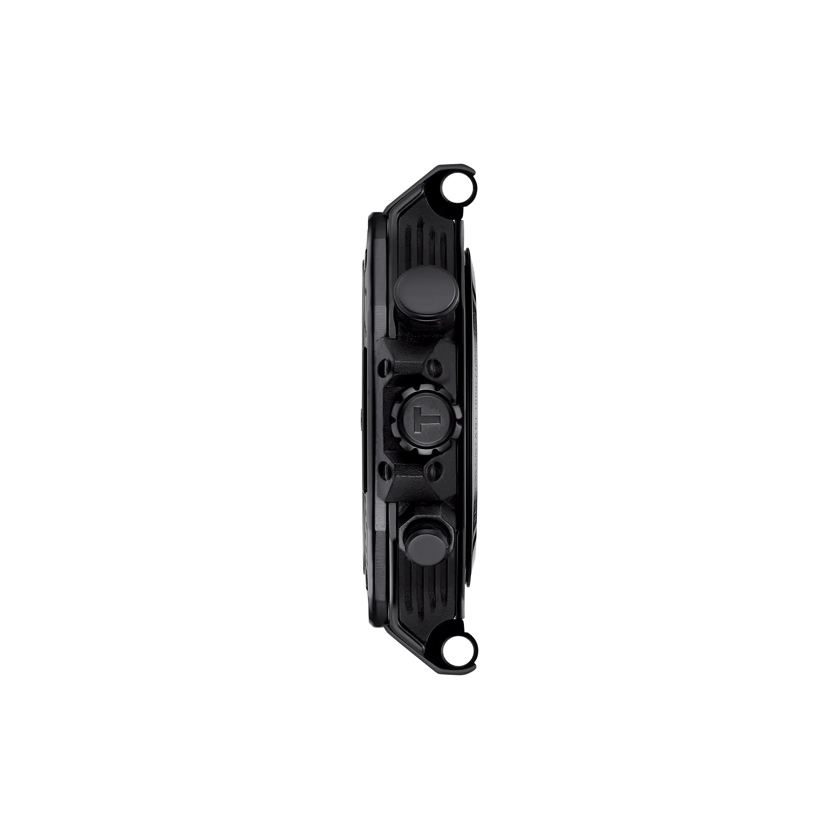 시계 케이스 프로필 보기 티쏘 T-레이스 쿼츠 크로노그래프 45mm (레드 러버)