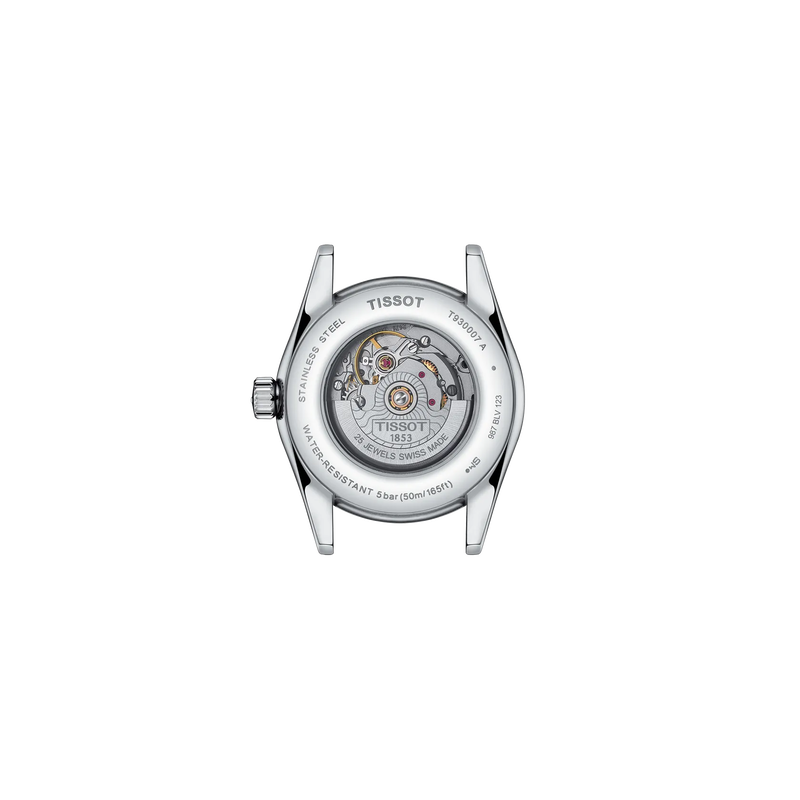 Back view of the watch case Tissot T-My Lady Gold 29mm