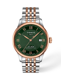 Front view of the watch Tissot Le Locle 39.3mm with shadow