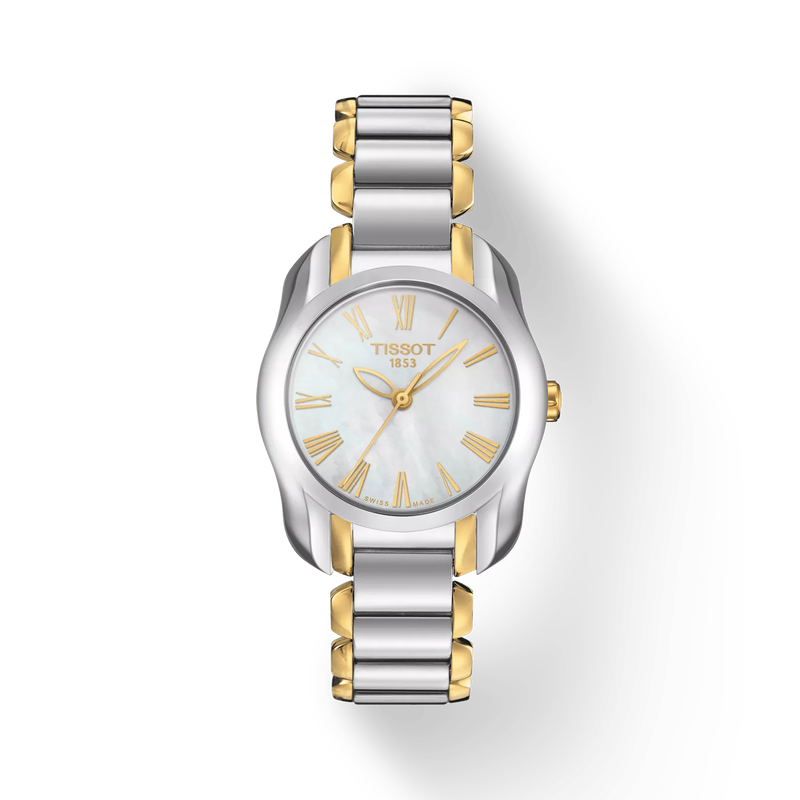 Vorderansicht der Uhr Tissot T-Wave mit Schatten