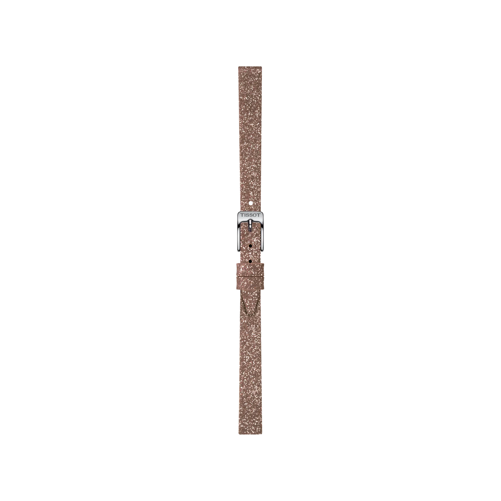 Front view of Tissot Official Pink Synthetic Strap Lugs 9 mm