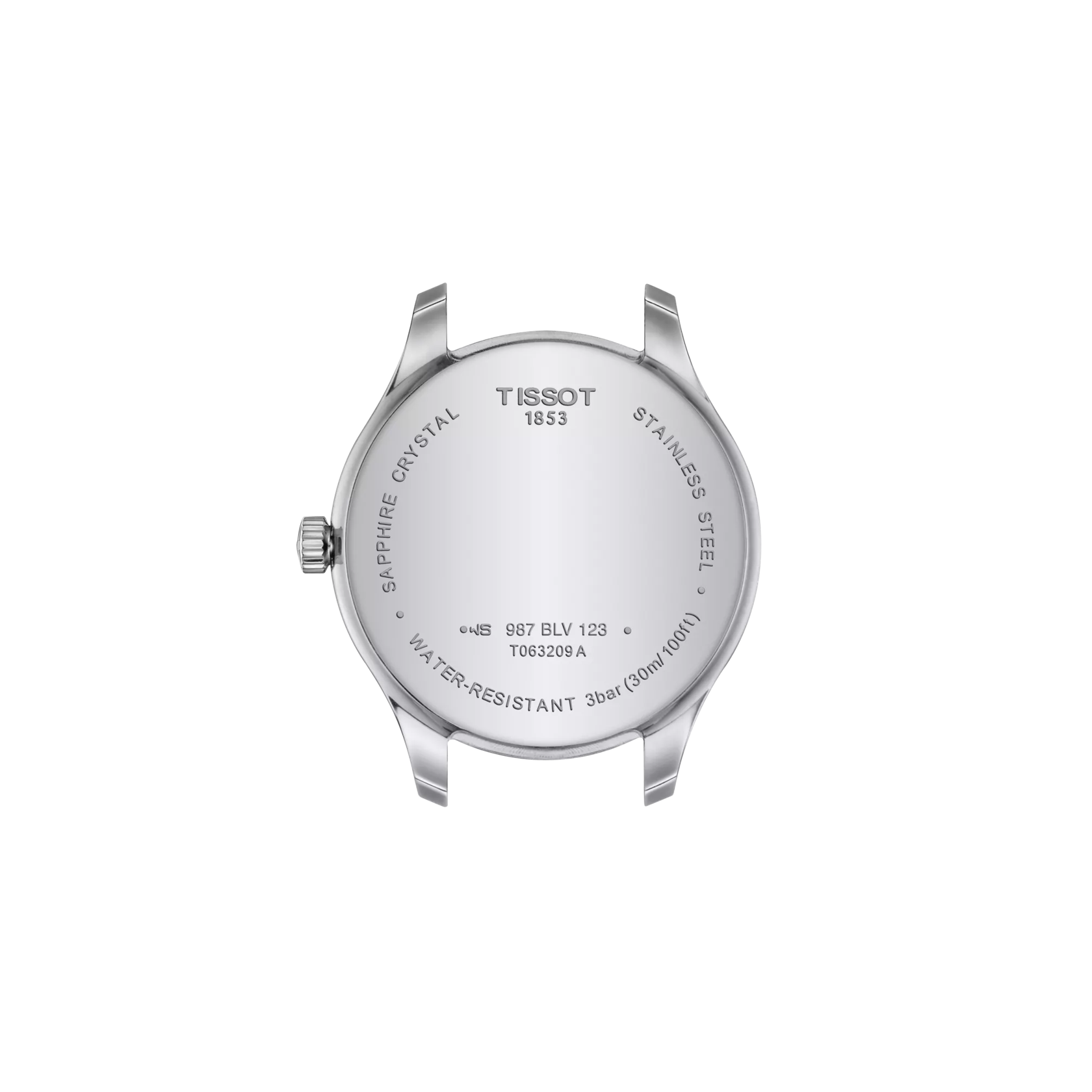 Back view of the watch case Tissot Tradition 5.5 Lady (31.00)