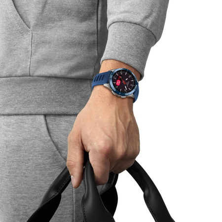 Simulation of the watch Tissot T-Touch Connect Sport 43.75mm on a wrist