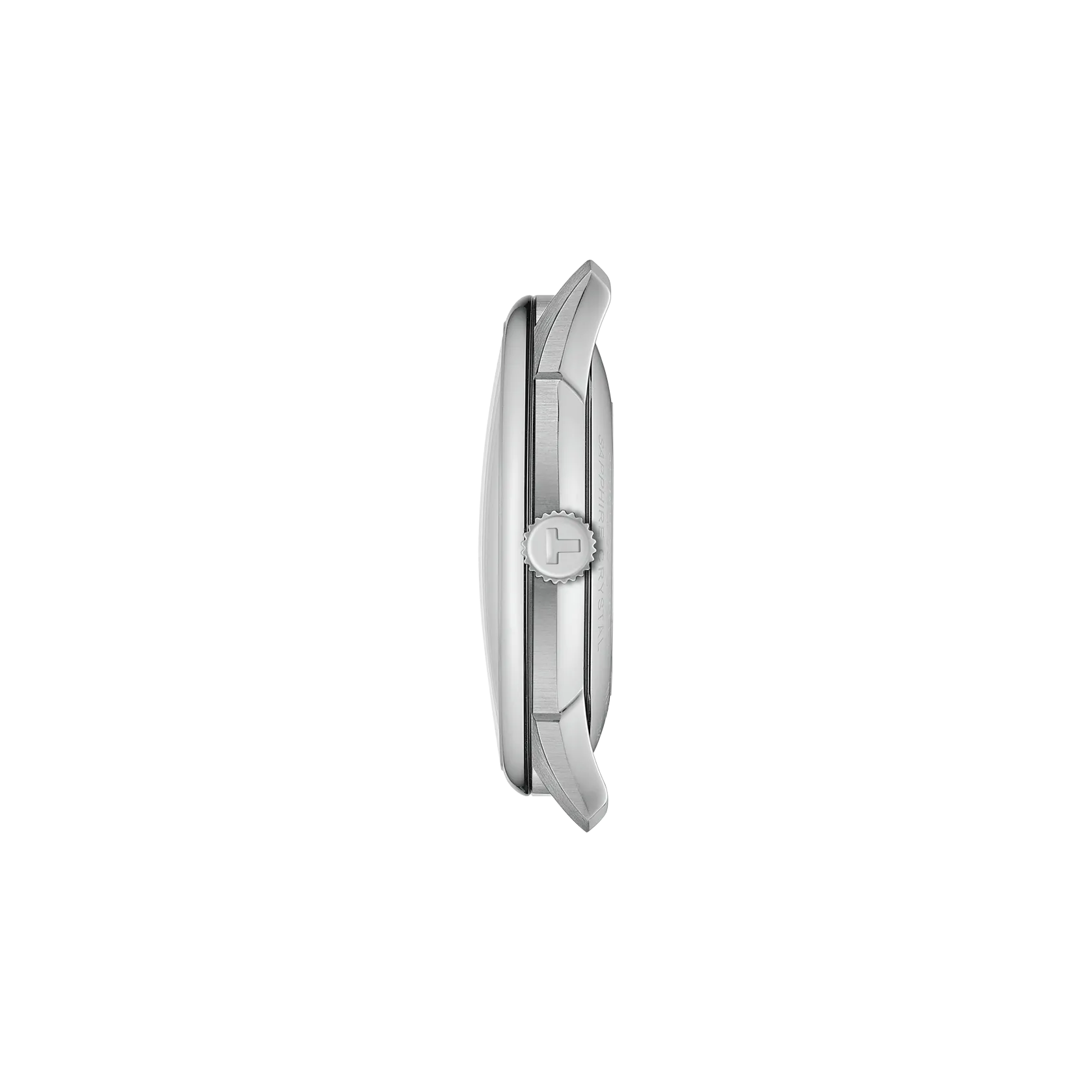 시계 케이스 프로필 보기 티쏘 슈망 데 뚜렐 파워매틱 80 42 mm