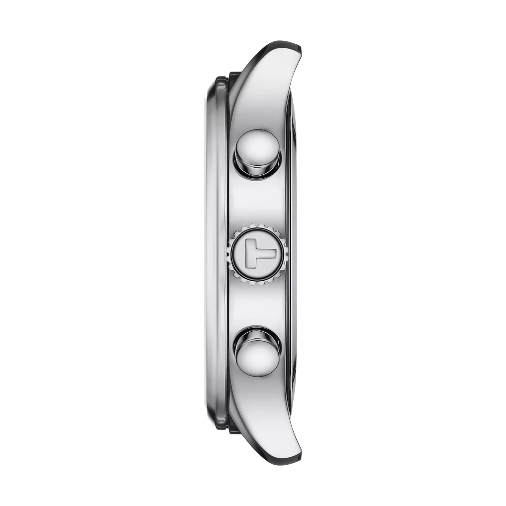 Profile view of the watch case Tissot Chrono XL Classic