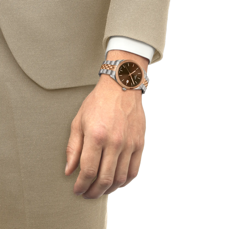 Simulation of the watch Tissot Ballade 40mm on a wrist