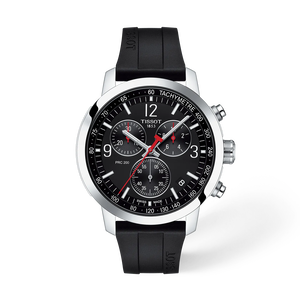 Front view of the watch Tissot PRC 200 43mm with shadow