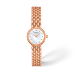 Vue de face de la montre Tissot Lovely Round 19.5mm avec ombre