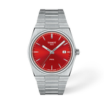 Front view of the watch Tissot PRX 40mm with shadow