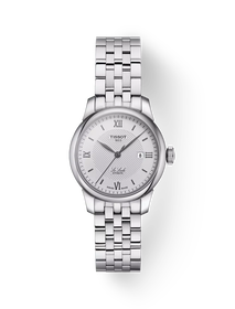 Front view of the watch Tissot Le Locle 29mm with shadow