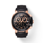 Front view of the watch Tissot T-Race Chronograph with shadow