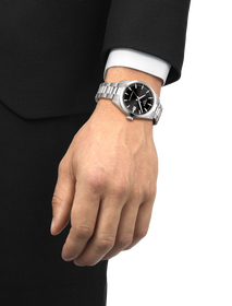 Simulation of the watch Tissot Gentleman 38mm on a wrist