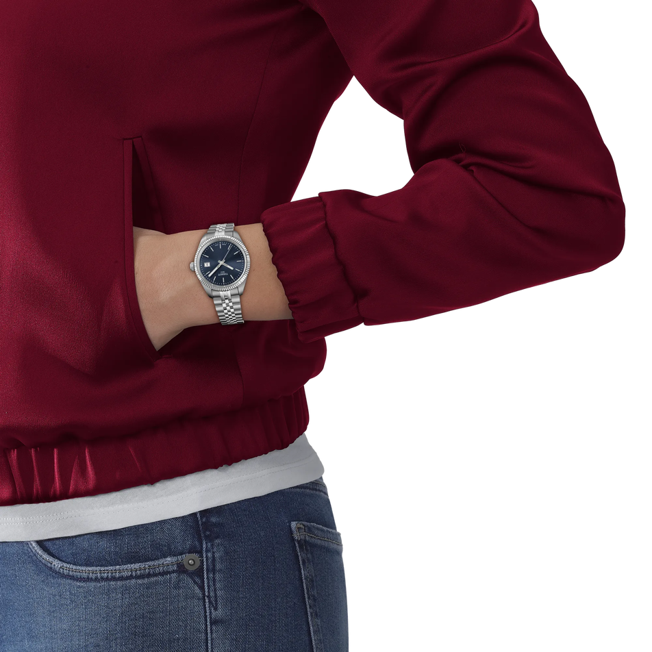 Darstellung der Uhr Tissot Ballade 34mm am Handgelenk
