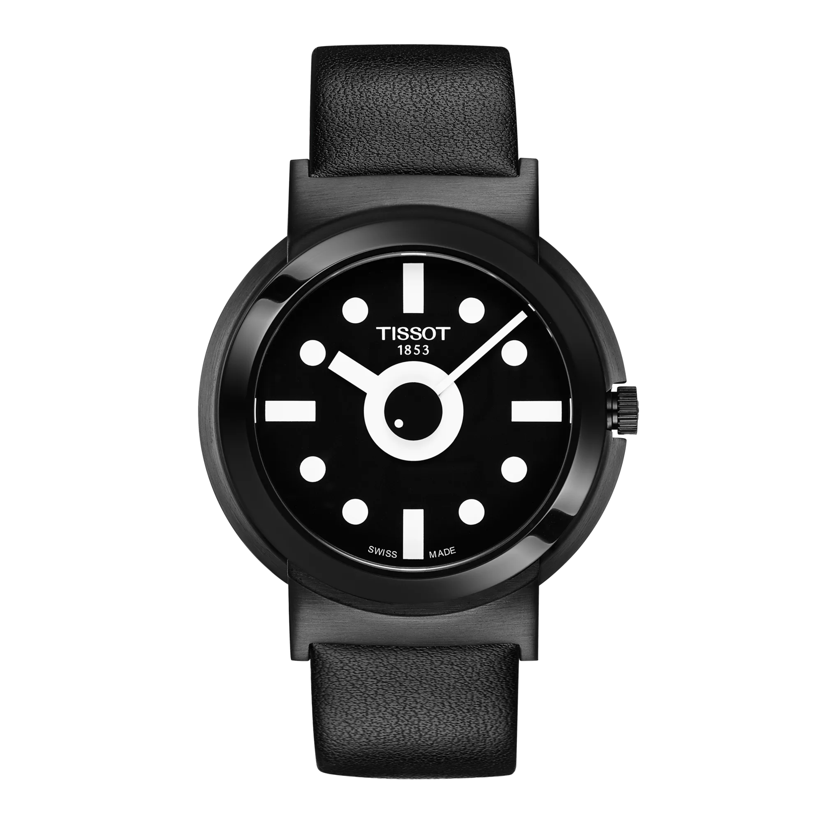 มุมมองด้านหน้าของนาฬิกา Tissot Heritage Memphis Gent