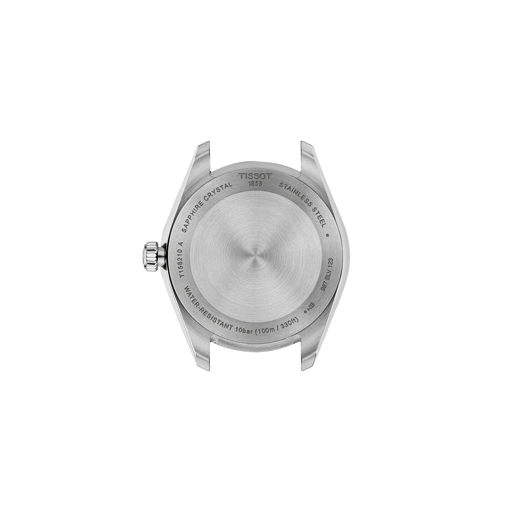 Back view of the watch case Tissot Ballade 34mm