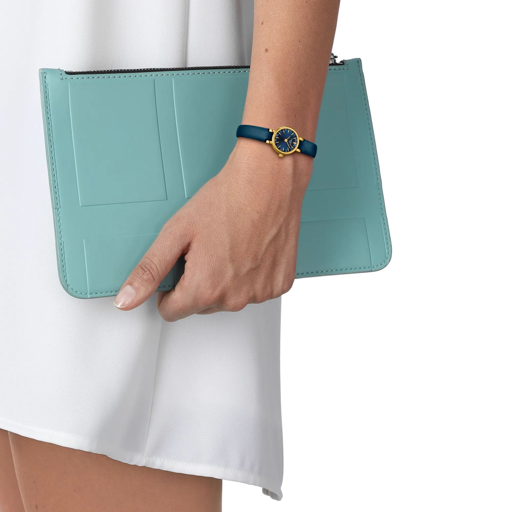 Simulation of the watch Tissot Lovely Round 19.5mm on a wrist