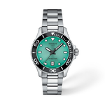 Front view of the watch Tissot Seastar 1000 36mm with shadow