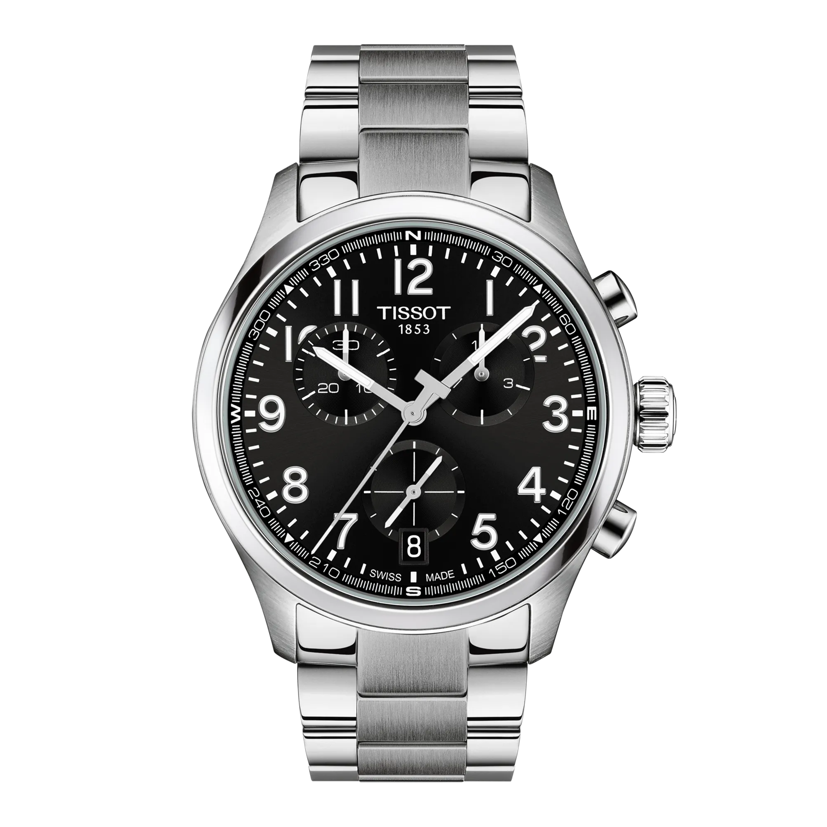 Front view of the watch Tissot Chrono L 42mm