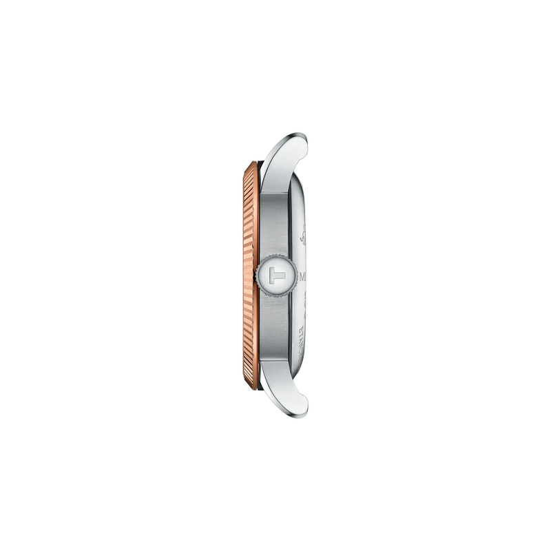 Profile view of the watch case Tissot Le Locle Gold 39.3mm