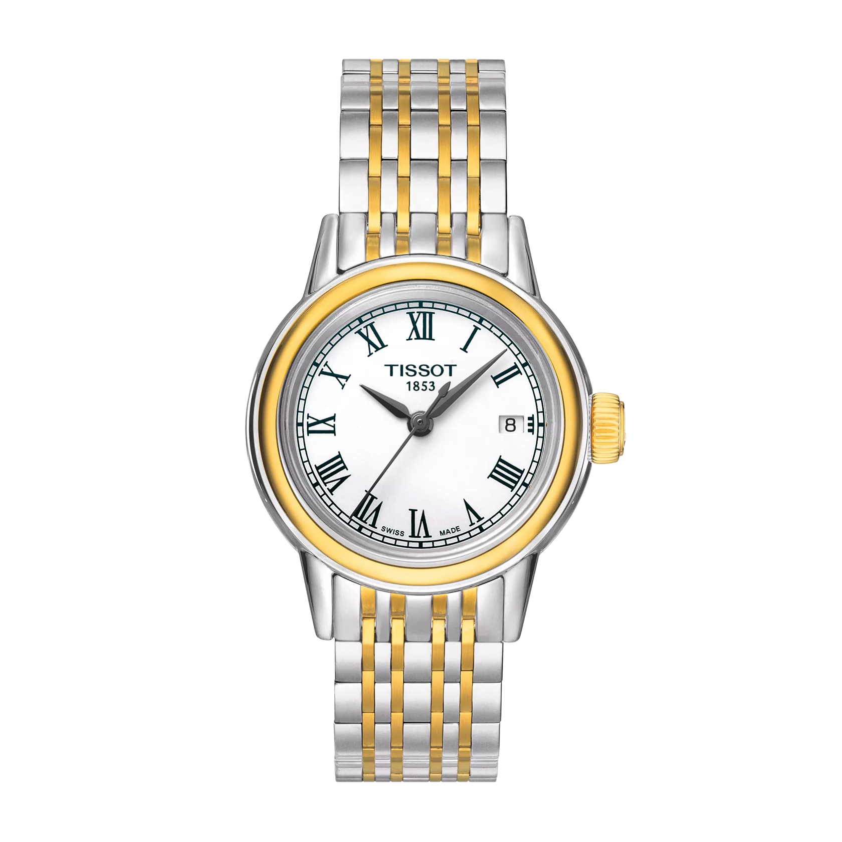Front view of the watch Tissot Carson Lady