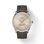 Front view of the watch 天梭杜魯爾系列42mm with shadow