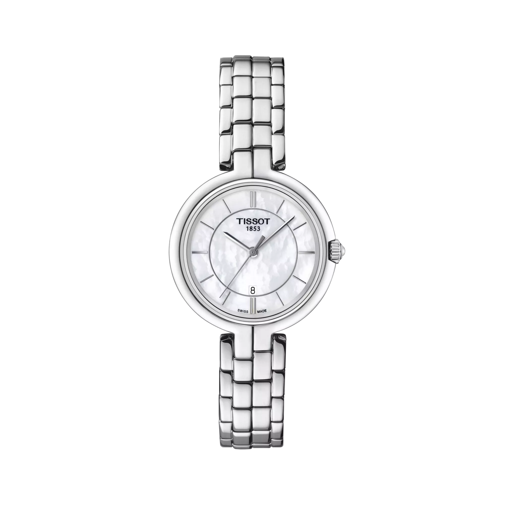 Vista frontale orologio Tissot Flamingo 30mm