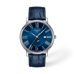 Front view of the watch Tissot Carson Premium 40mm with shadow