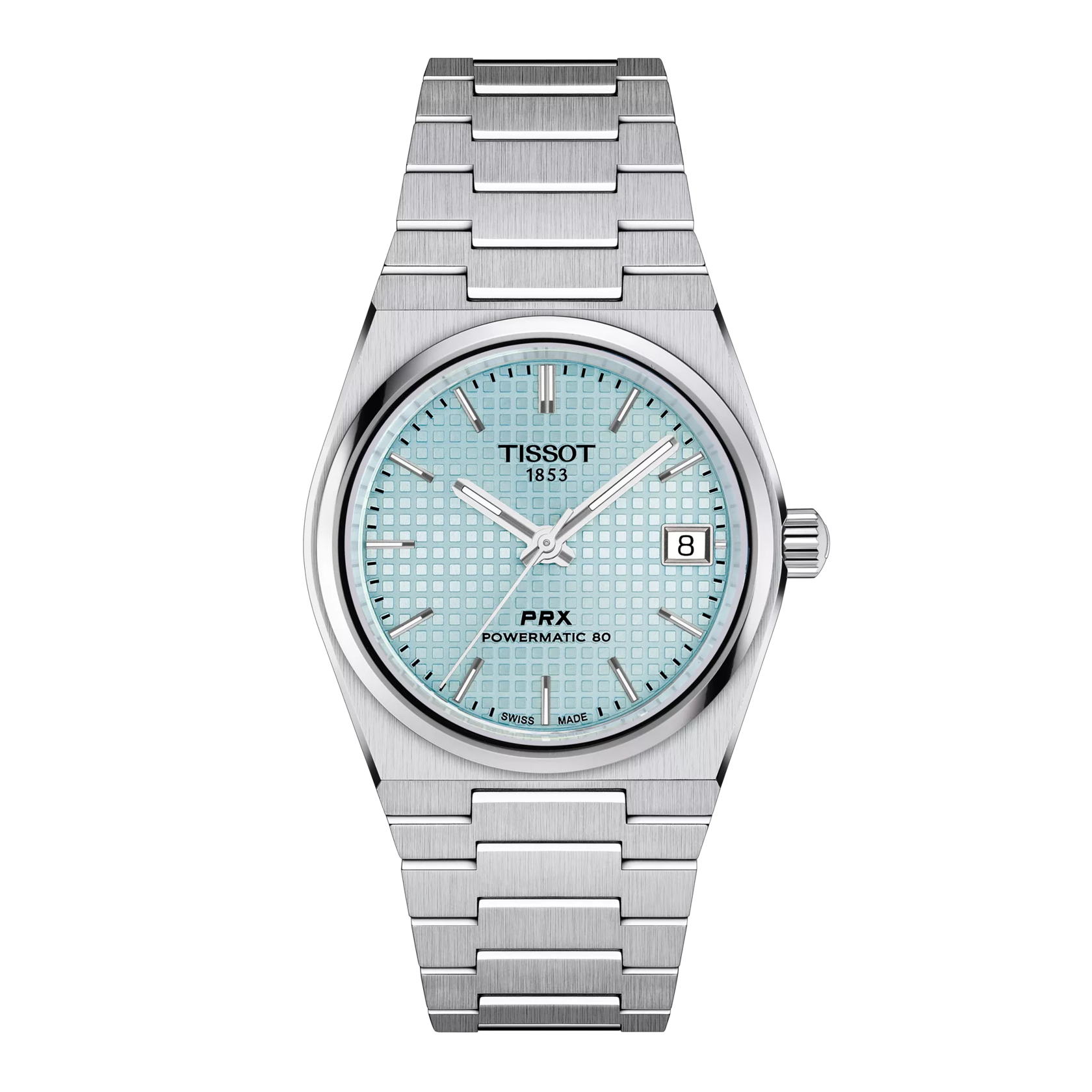 Front view of the watch Tissot PRX 35mm