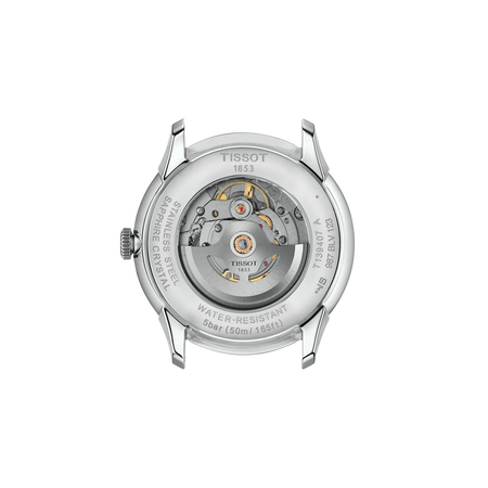 Back view of the watch case Tissot Chemin des Tourelles 42mm