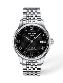 Front view of the watch Tissot Le Locle 39.3mm with shadow
