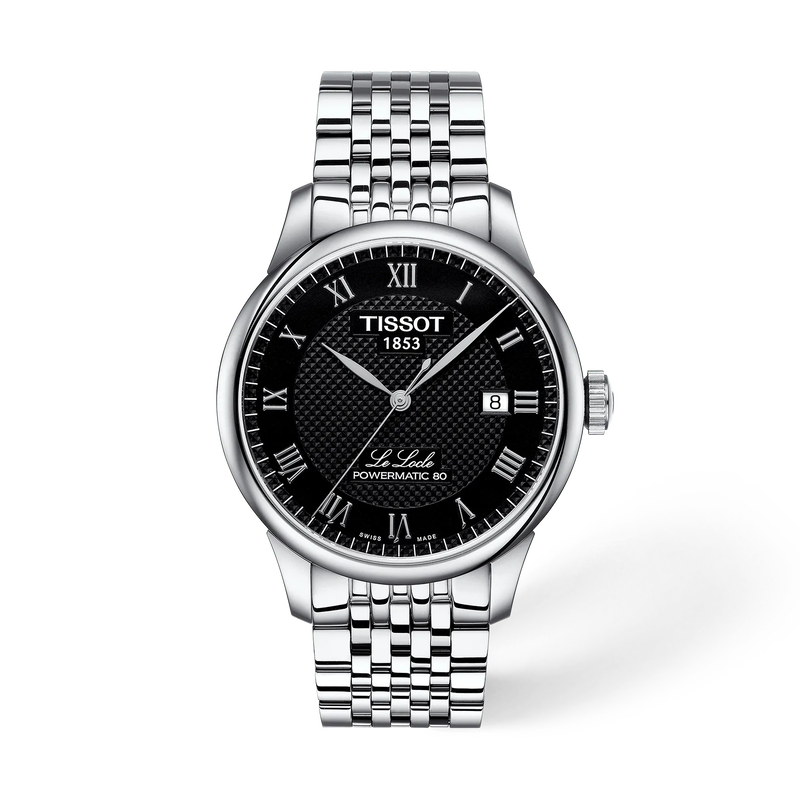 TISSOT ル・ロックル 39.3mm の正面図・影あり