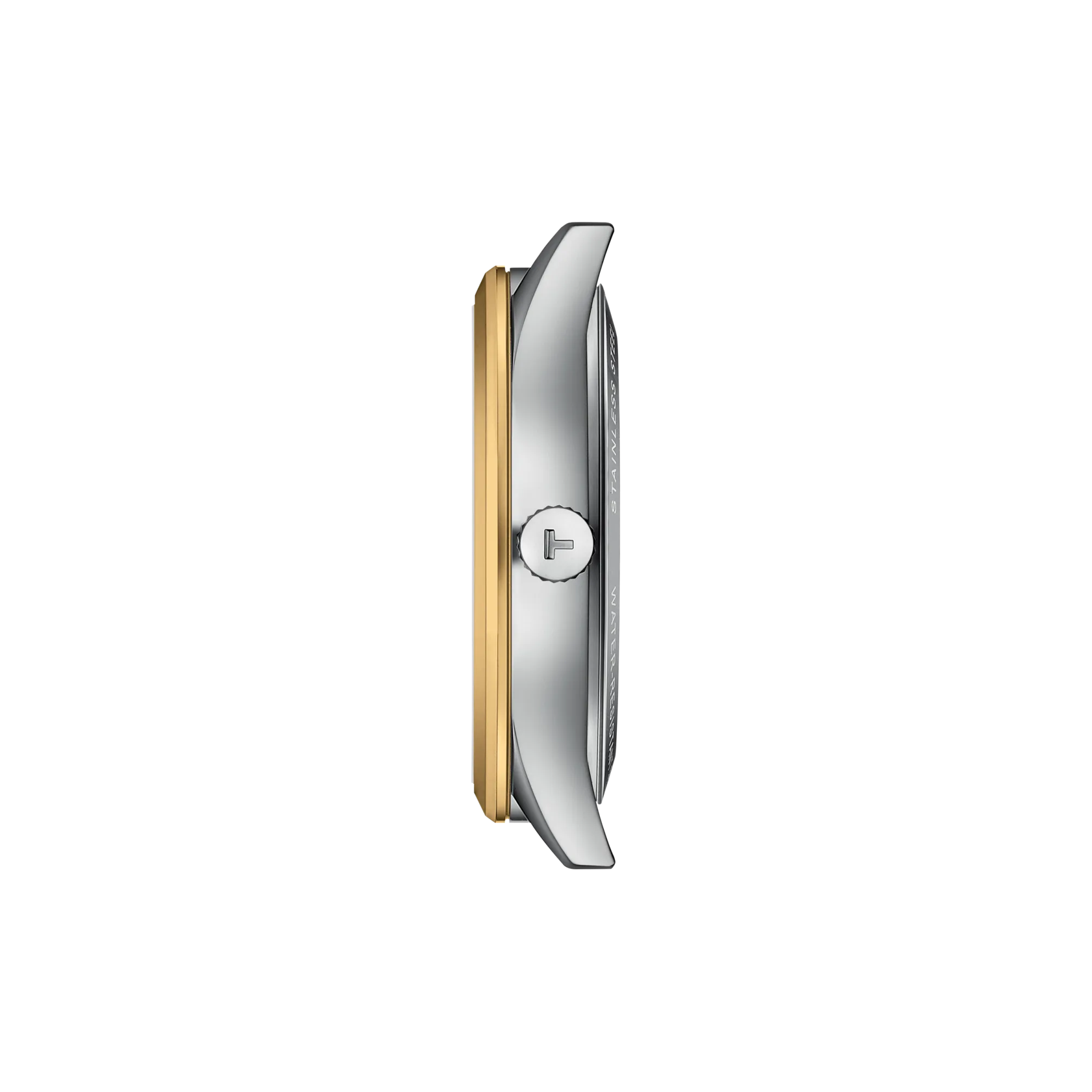 Profile view of the watch case Tissot Classic Dream 40mm