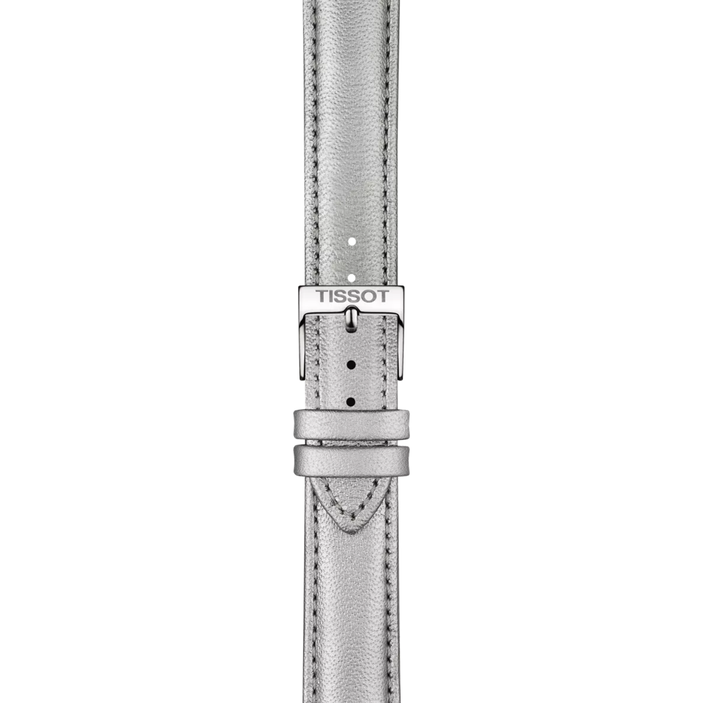 Zoom sobre Correa de cuero gris Tissot oficial asas 16 mm