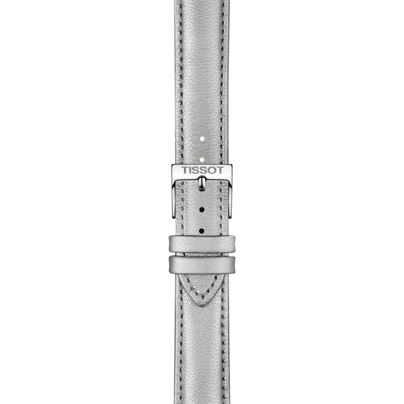 Zoom sobre Correa de cuero gris Tissot oficial asas 16 mm