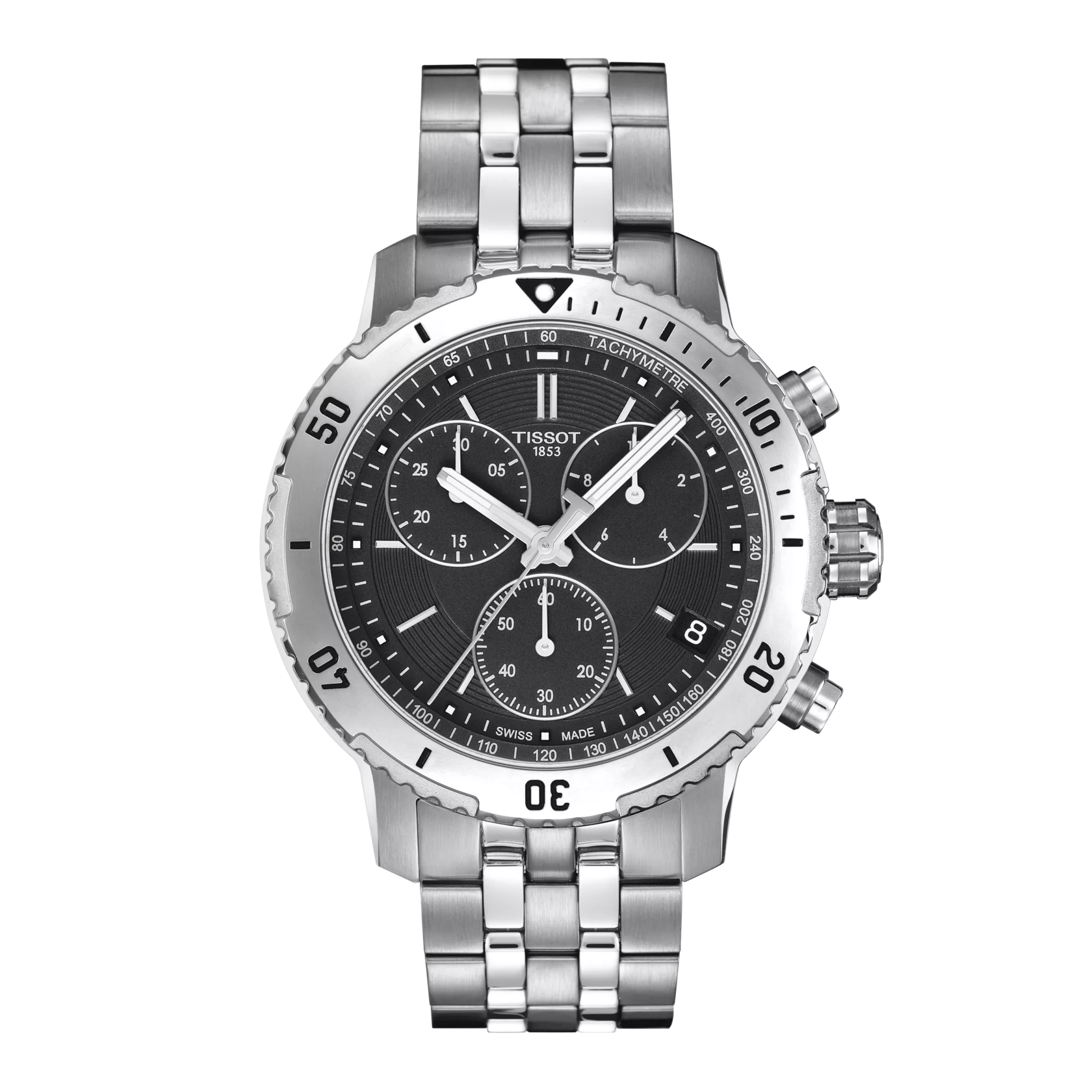 Vue de face de la montre Tissot PRS 200