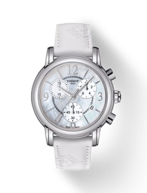 Vorderansicht der Uhr Tissot Dressport mit Schatten