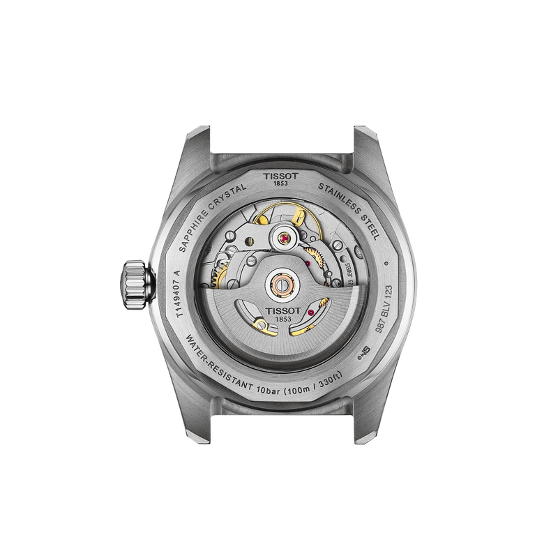 Back view of the watch case Tissot PR516 38mm