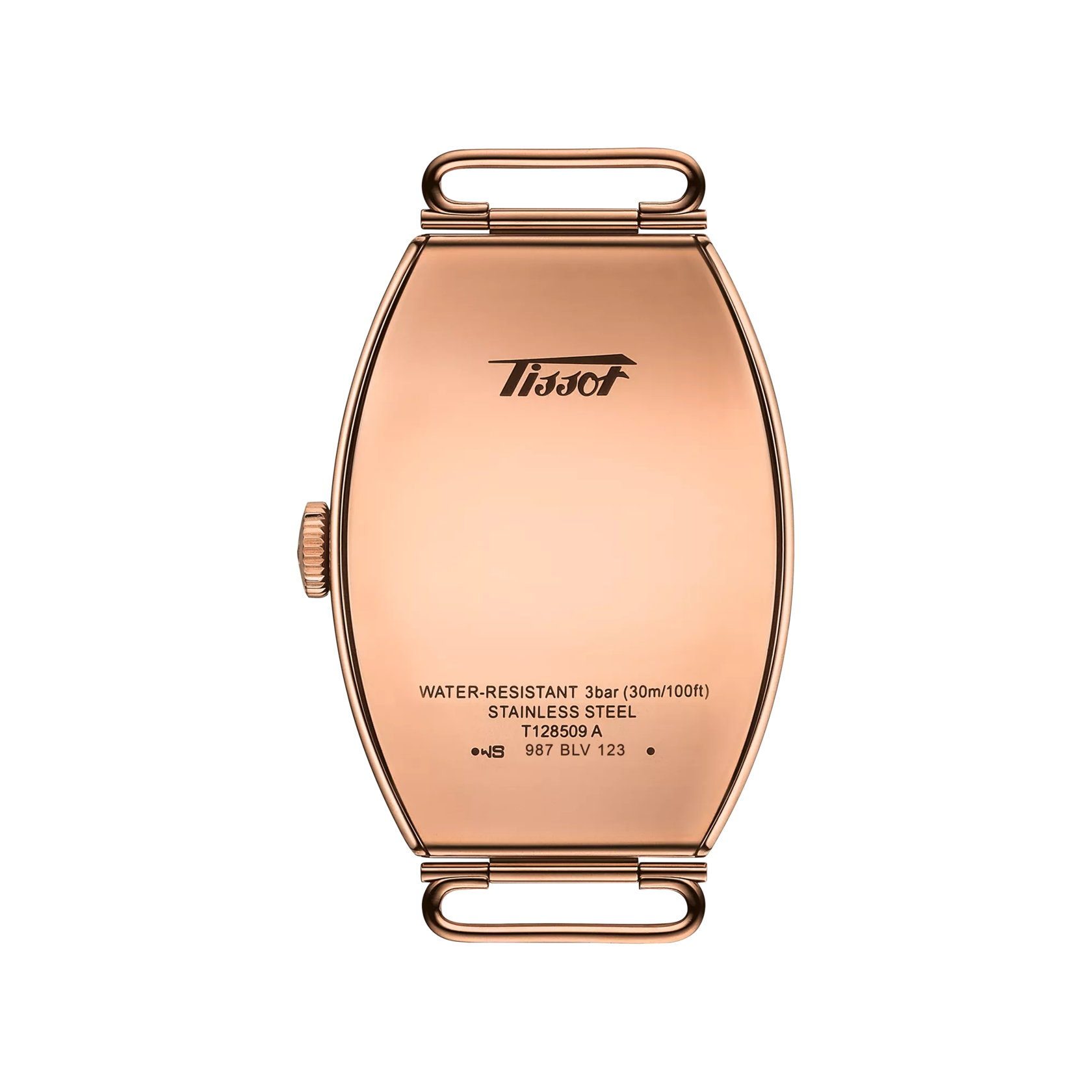 Back view of the watch case Tissot Heritage Porto