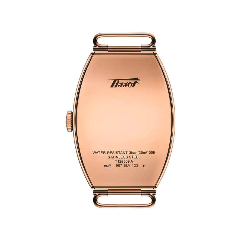 Back view of the watch case Tissot Heritage Porto