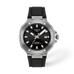 Front view of the watch Tissot T-Race 41mm with shadow