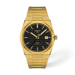 Front view of the watch Tissot PRX Damian Lillard Special Edition 40mm with shadow