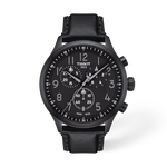 Front view of the watch Tissot Chrono XL Vintage 45mm with shadow