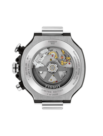 Vista posterior de la caja del reloj Tissot T-Race MotoGP 2025 45mm