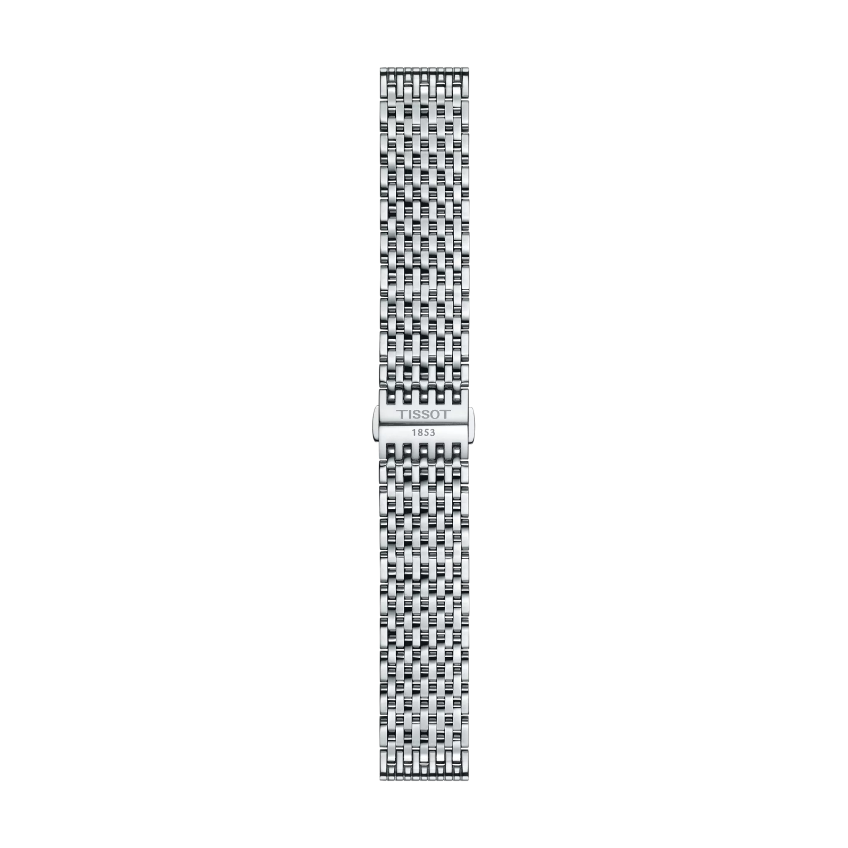 Front view of Tissot Official Stainless Steel Bracelet Lugs 20mm
