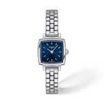 Vorderansicht der Uhr Tissot Lovely Square 20x20mm mit Schatten