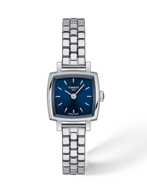 Front view of the watch Tissot Lovely Square 20x20mm with shadow
