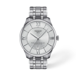 Vue de face de la montre Tissot Chemin Des Tourelles 42mm avec ombre