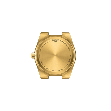 Back view of the watch case Tissot PRX 35mm