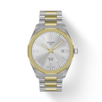 Front view of the watch Tissot PRC 100 Solar 39mm with shadow