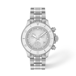 Front view of the watch Tissot Seastar 1000 38mm with shadow